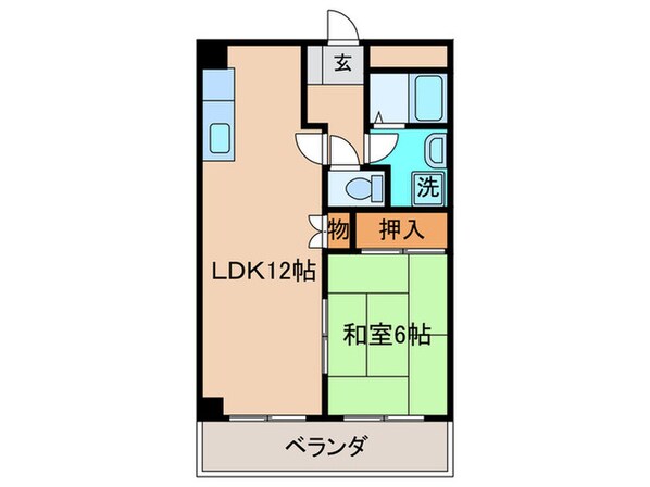 クレベ－ル片野の物件間取画像